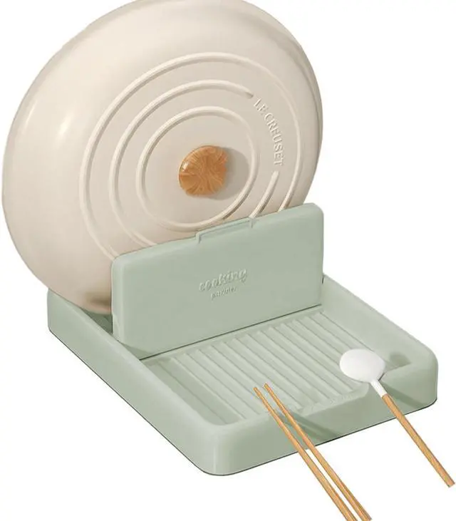 Main image of Zorfeter 2 Pack Heat Resistant Utensil Holder Lid Organizer