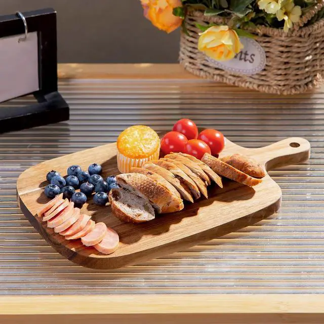 Alt view image 4 of 7 - Kitchen Utensils Wooden Cutting Board and Durable Cutting Board with Handles for Meat, Cheese, Bread, Vegetables and Fruits Cutting Boards for Kitchen, Great Gift for Kitchen Chefs,Small,13 x 8