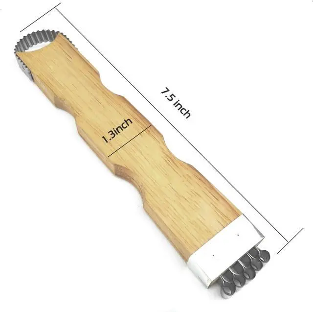 Alt view image 2 of 6 - Dolphin Shop, Coconut Grater Wooden Handheld Scraper and Shredder for Fresh or Baby Coconut Meat Size 7 x 1.3 x 0.5 inch, Easy to Use, Portable