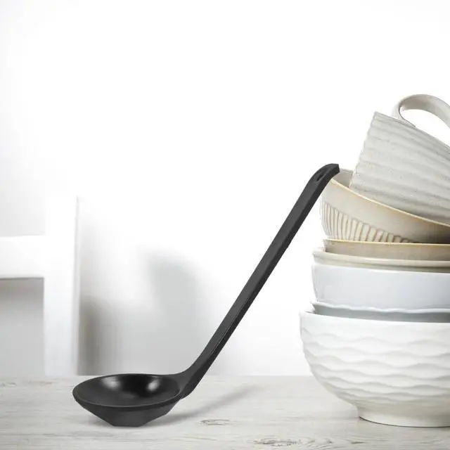 Alt view image 2 of 7 - CHILDWEET Large Kitchen Ladle Turtle Shell Spoon for Soup Asian Soup Spoon for Ramen Wonton Chili Stew Gravy Stirring Pouring Serving Set of 2
