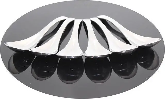 Alt view image 2 of 7 - Set of 6-6.5 x1.8 Inches Functional Heavy-Weight Stainless Steel Soup Spoons Table Spoons with Modern Look Excellent Shape (6)