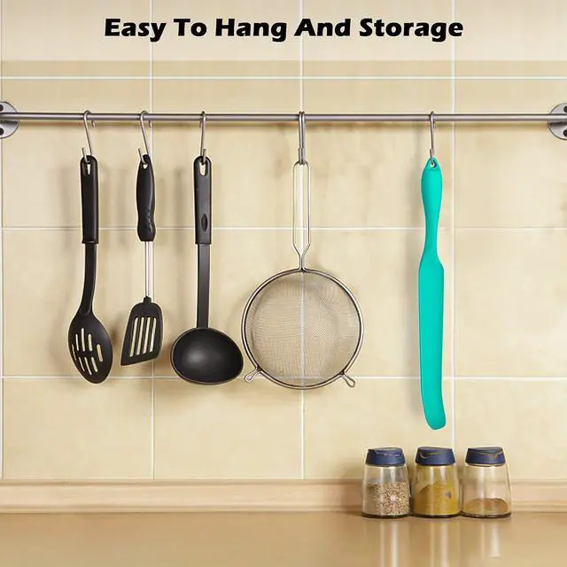 Alt view image 6 of 7 - Silicone Blender Spatula - Easy to Reach Under Blender Blades and Edges