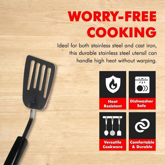 Alt view image 3 of 7 - Chef Craft Select Turner/Spatula, 10.5 inch, Stainless Steel