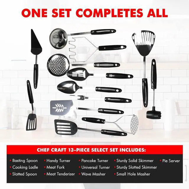 Alt view image 4 of 7 - Chef Craft Select Turner/Spatula, 10.5 inch, Stainless Steel
