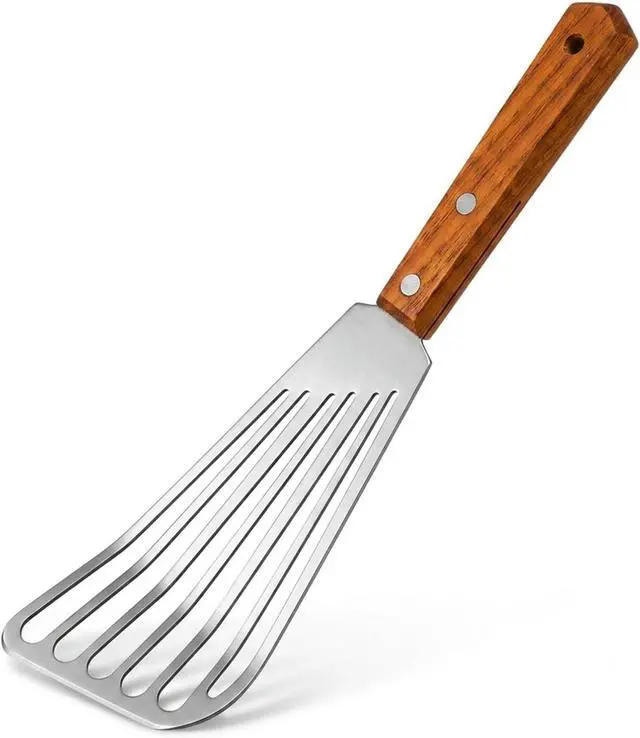 Main image of Fish Spatula Stainless Steel, Metal Slotted Spatula for Non-Stick Cookware Fish Flexible Spatulas Turner for Kitchen Cooking Barbecue Egg Grill