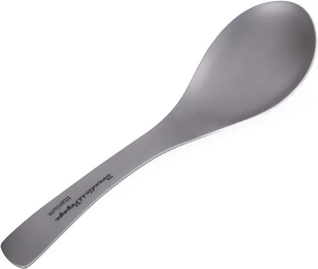Main image of Boundless Voyage Pure Titanium Spoon Camping Utensil with Deep Bowl Ti1067T