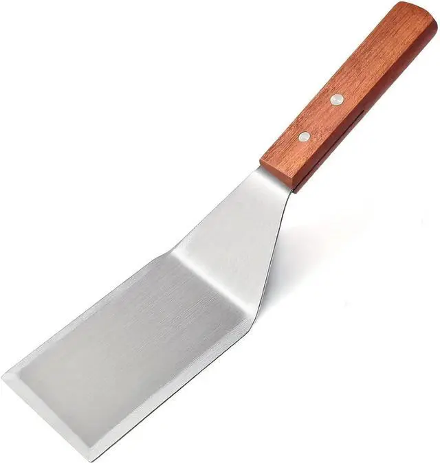 Main image of Hamburger Spatula Turner, Stainless Steel Heavy Duty Spatula Turner, Metal Spatulas for Cast Iron Skillet, Grill Griddle Scraper Kitchen Cooking