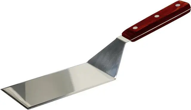 Main image of Eggssentials Griddle Spatula Stainless Steel Grill Spatula Turner for Burgers, Cookies and Pancakes with Wooden Handle.