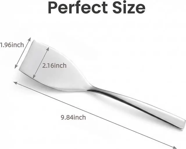 Alt view image 2 of 5 - 9.84-Inch Mini Stainless Steel Spatula