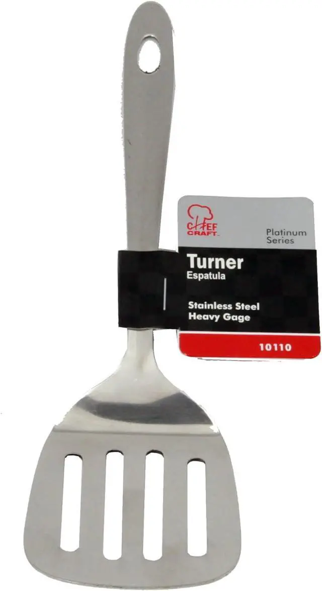 Alt view image 2 of 3 - Chef Craft Select Turner/Spatula, 9.5 inch, Stainless Steel