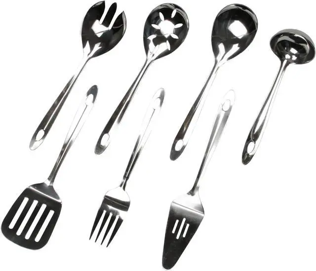 Alt view image 3 of 3 - Chef Craft Select Small Salad Serving Fork, 9.5 inches, Stainless Steel