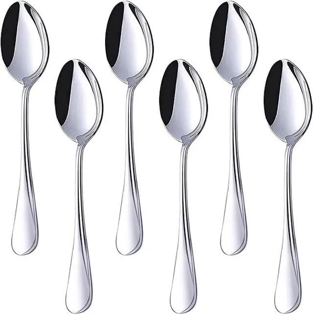 Main image of HANSGO Stainless Steel Teaspoons, 6 PCS Dinner Spoons Silverware, 6.7 Inch