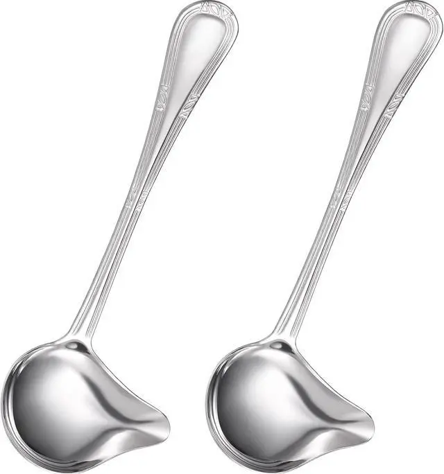 Main image of Patelai 2 Pcs Small Ladle Gravy Spoon Drizzle Spoon 1 oz Stainless Steel