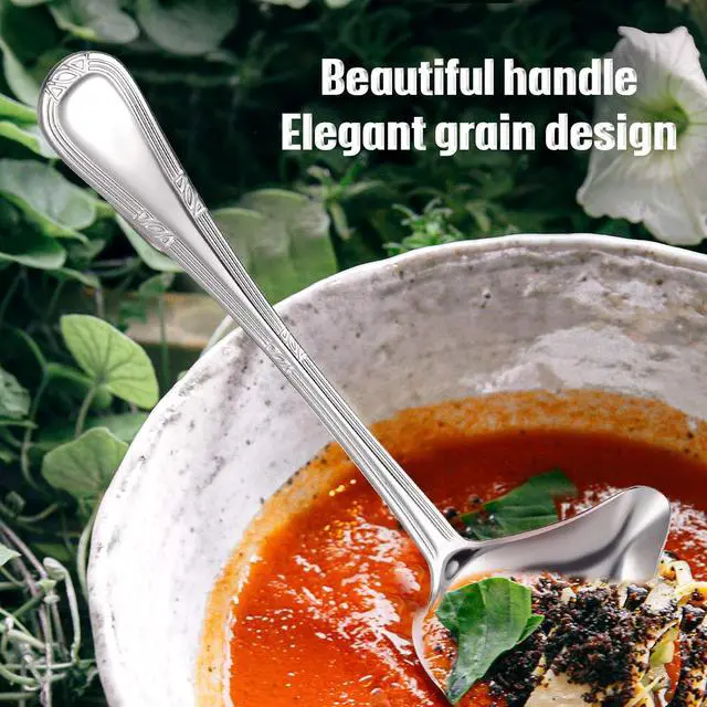 Alt view image 4 of 6 - Patelai 2 Pcs Small Ladle Gravy Spoon Drizzle Spoon 1 oz Stainless Steel