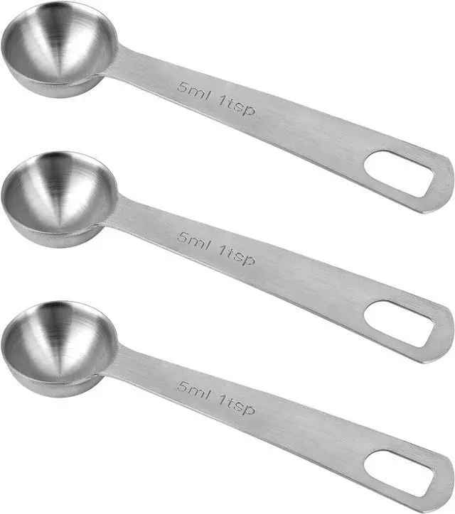Main image of 3pcs Measuring Spoon, Stainless Steel Table Spoons Measuring Spoons