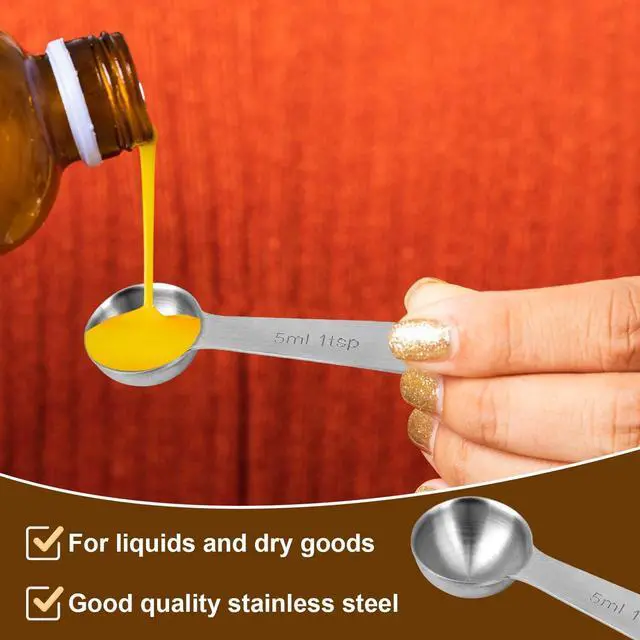 Alt view image 3 of 7 - 3pcs Measuring Spoon, Stainless Steel Table Spoons Measuring Spoons