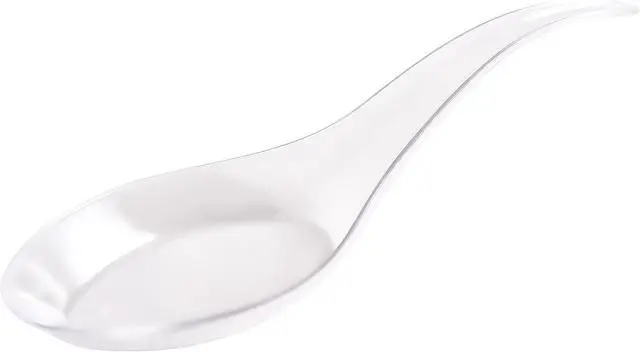Alt view image 6 of 7 - Tear Drop Tasting Spoons - 50 Count Disposable Clear Plastic Appetizer Spoons - Ideal for Appetizers, Desserts, Dips, Sauces and More