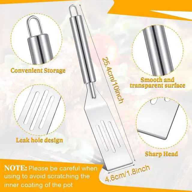 Alt view image 3 of 7 - Remagr 3 Pcs Small Spatulas Set, 2 Silicone, 1 Stainless Steel Spatula