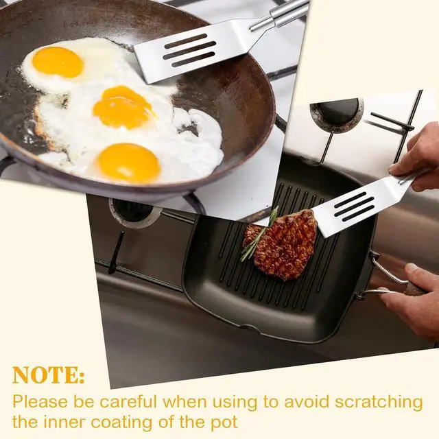 Alt view image 4 of 7 - Remagr 3 Pcs Small Spatulas Set, 2 Silicone, 1 Stainless Steel Spatula