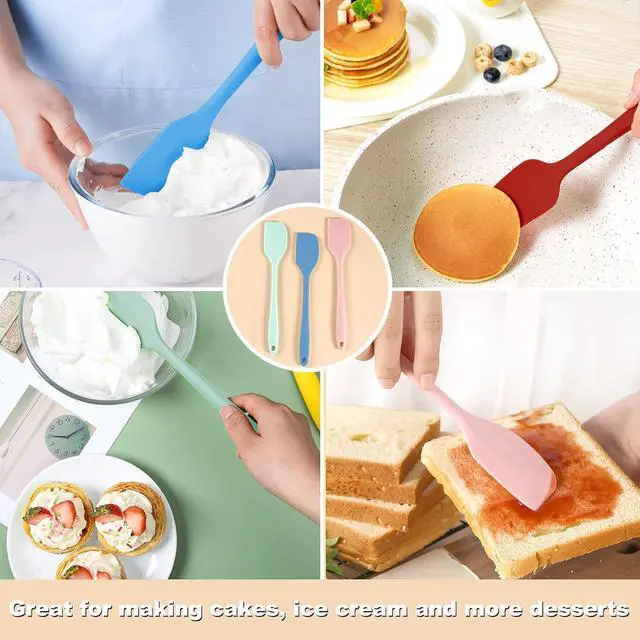 Alt view image 2 of 7 - Silicone Spatulas 6 Pack 8.5 Inch Small Rubber Spatula Heat-Resistant