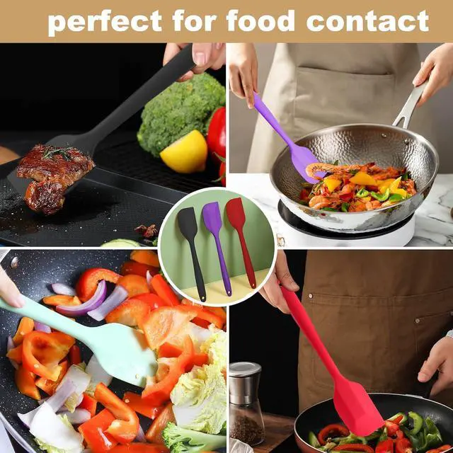 Alt view image 5 of 7 - Silicone Spatulas 6 Pack 8.5 Inch Small Rubber Spatula Heat-Resistant