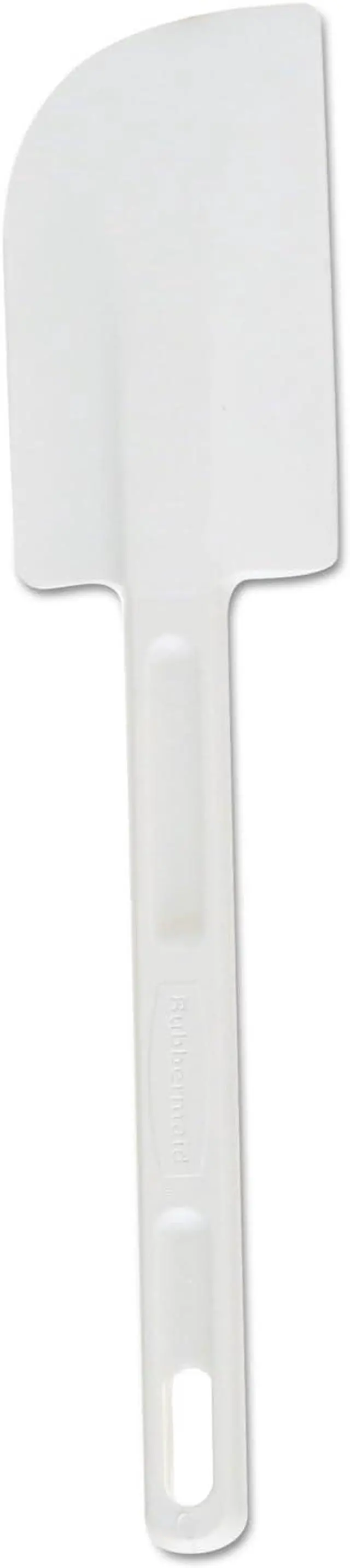 Main image of Rubbermaid Commercial Products Cold Temperature Scraper Spatula, White, 9.5 Inch, Clean-Rest Design