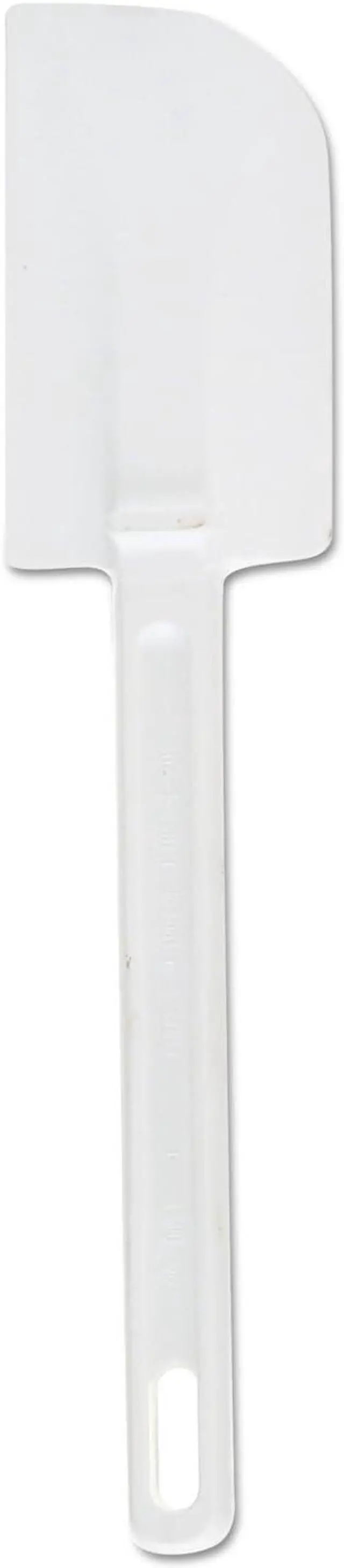 Alt view image 3 of 3 - Rubbermaid Commercial Products Cold Temperature Scraper Spatula, White, 9.5 Inch, Clean-Rest Design
