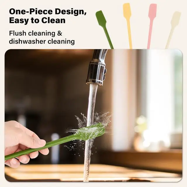 Alt view image 4 of 6 - Silicone Jar Scraper Set of 4, Double-Headed, 10.2-Inch