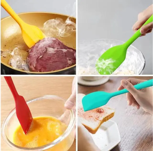 Alt view image 5 of 6 - 8 Piece Heat Resistant Silicone Spatula Set
