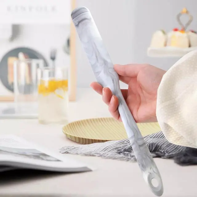 Alt view image 2 of 5 - Long Silicone Jar Spatulas, Non-Stick Heat Resistant for Cake Cream Butter