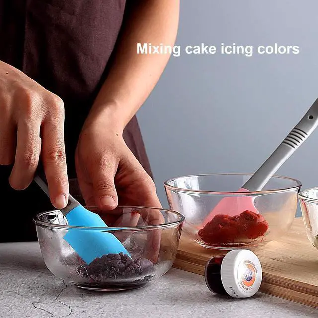 Alt view image 6 of 7 - Silicone Mini Small Spatula, Curved Kitchen Can Jar Spatula