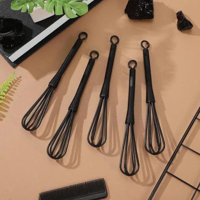 Alt view image 5 of 7 - Small Plastic Whisks 5pcs Mini Whisk for Hair Dye Color Mixing Hairdressing