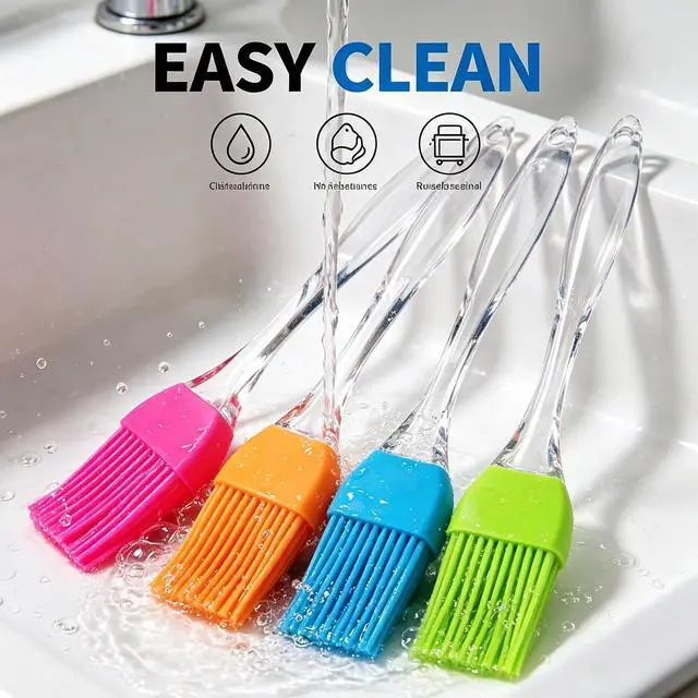 Alt view image 4 of 7 - Pastry Brush,4 Packs Basting Brush for Cooking