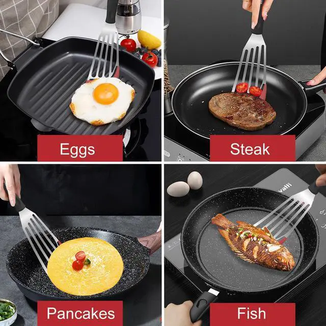 Alt view image 5 of 6 - Beijiyi 2-Piece Silicone Fish Spatula for Nonstick Cookware, Heat Resistant