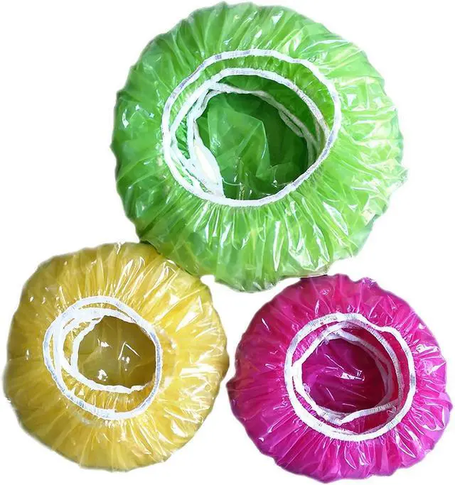 Main image of 60 Pcs Reusable Elastic Food Bowl Covers 3 Sizes BPA Free for Kitchen