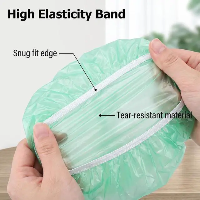 Alt view image 4 of 7 - 60 Pcs Reusable Elastic Food Bowl Covers 3 Sizes BPA Free for Kitchen