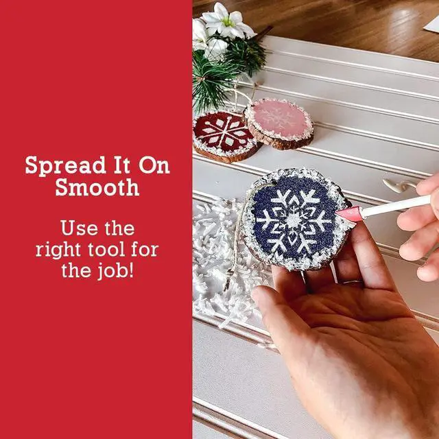 Alt view image 6 of 7 - Spatty Daddy Red 6 & 12 Inch Craft Spatula Set, Glue & Paint Scraper