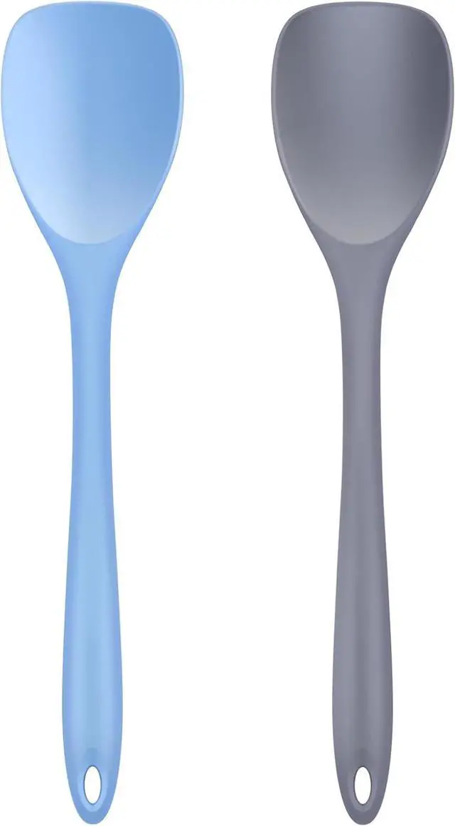 Main image of Silicone Spatula Spoon 2-Pack, Rubber Spoonula set Heat Resistant, Cooking Spoon spatula turner Seamless Non-Stick Scrapers for Baking Mixing.