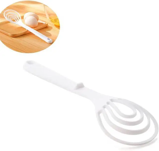 Alt view image 5 of 6 - Plastic Whisk Set of 2 | Flat Whisks for Cooking & Kitchen Whisk | BPA-Free Heat-Resistant for Blending, Frothing, Baking | Non-Scratch Manual Mixing Gadgets