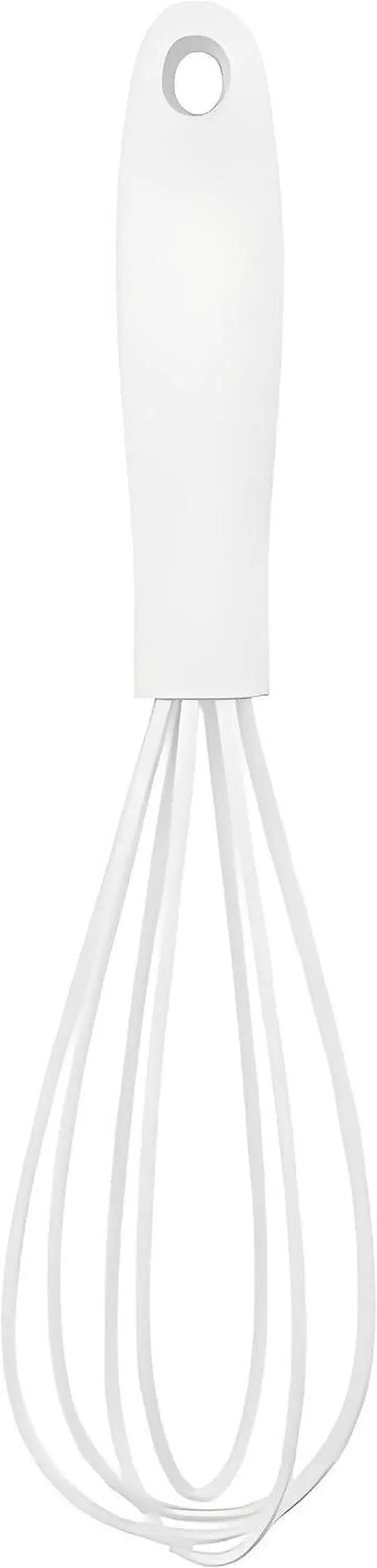 Main image of Mini Silicone Whisk Set - Egg Beater and Blender for Baking and Cooking, 6.7 Inch Compact Design with Ergonomic Handle, Dishwasher Kitchen Utensils (White)