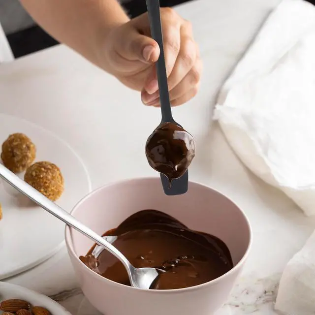 Alt view image 7 of 7 - 3 Pcs Small Spatulas Set Silicone Jar Spatulas with Long Handle Heat Resistant Non-Stick Mini Spatulas Jam Spreader Scraper Narrow Rubber Spatula for Baking and Cake Icing Kitchen Use 11 Inches