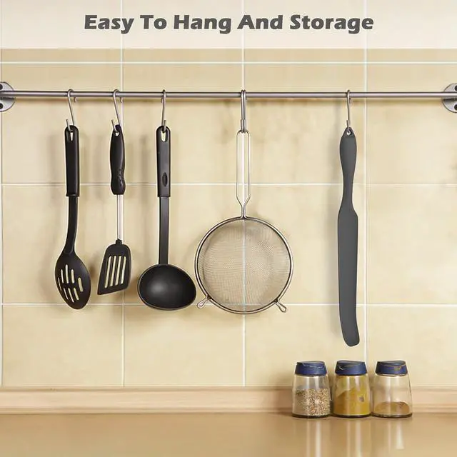 Alt view image 6 of 7 - Silicone Blender Spatula, Slim Blade Scraper Accessory