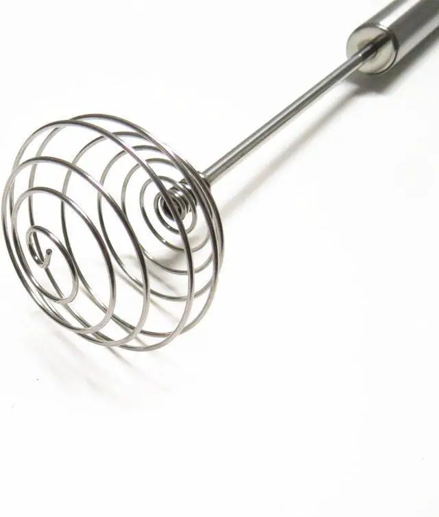 Alt view image 2 of 5 - Egg Whisk Egg Beater Stainless Steel Balloon Galaxy Spring Whisk Egg Beater Milk Blender for Blending, Whisking, Beating & Stirring