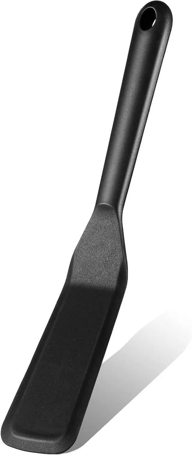 Main image of Zopeal Narrow Thin Crepe Spatula Silicone Offset Turner Omelet,Black