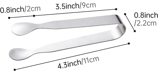 Alt view image 5 of 6 - 12PCS Ice Tongs Mini Sugar Tongs, Stainless Steel Tiny Kitchen Tongs