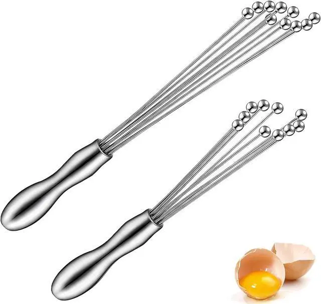 Main image of 2 Pack Ball Whisk Stainless Steel, Excellent for Eggs
