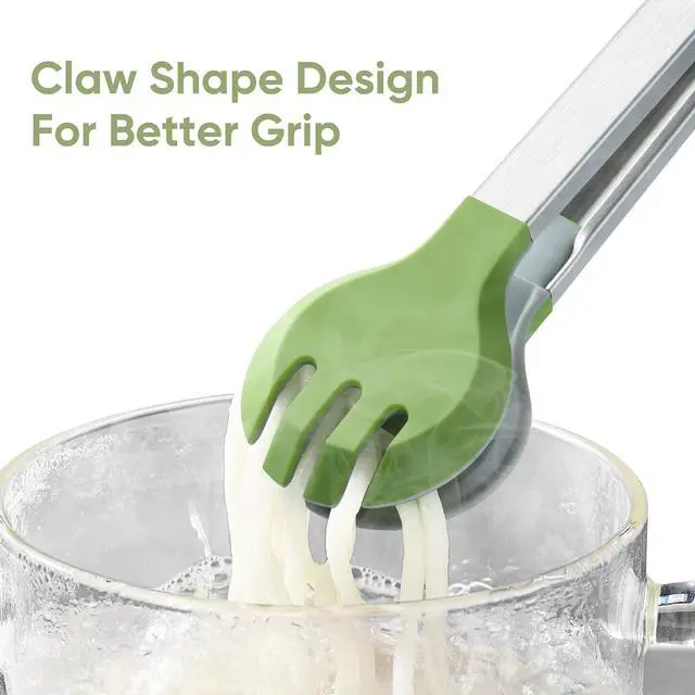 Alt view image 3 of 7 - 12 Inch Cooking Tongs, Stainless Steel Kitchen Tongs with Silicone Tips