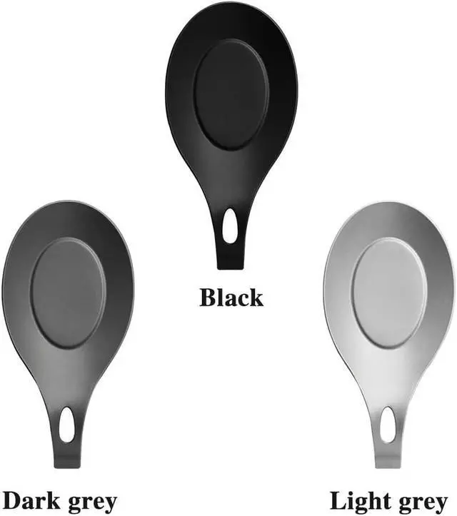 Alt view image 3 of 7 - 3 Pack Silicone Spoon Rest for Stove Top, Heat Resistant Kitchen Utensil Rest, Sturdy Silicone Spoon Holder for Kitchen Utensils Spatula,Tongs,Ladles(multi)