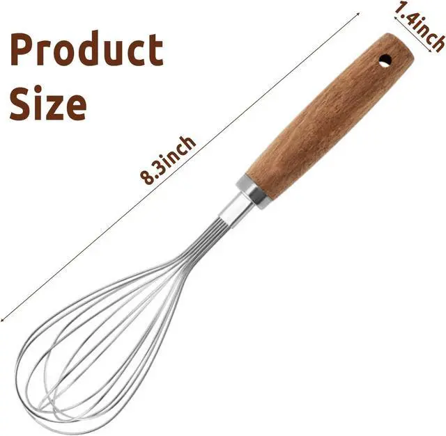 Alt view image 2 of 7 - Mini Small Whisks Tool for Cooking Stainless Steel Metal Hand Egg Whisk