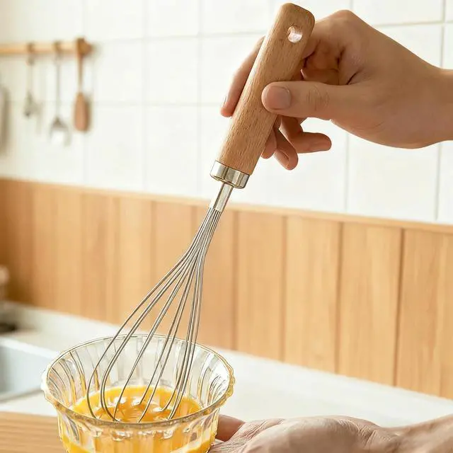 Alt view image 4 of 7 - Mini Small Whisks Tool for Cooking Stainless Steel Metal Hand Egg Whisk